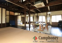 古民家風さざんか（定員10名、最大20名）専用温泉＆デッキテラス＆自炊設備付き