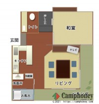 【コテージ「マリンハウス」】8人用、7000～18900円、設備充実