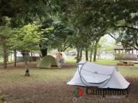 海の目の前でテント設営可能♪