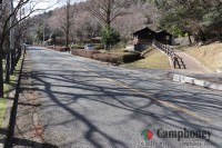 展望台広場横の道路