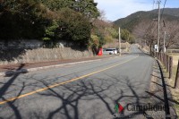 展望台広場横の道路