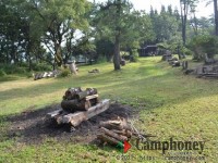 超広々区画サイトで他のグループを気にせずキャンプ【レンタルテント】