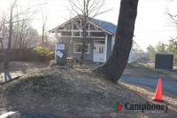 キャンプ場の入口付近