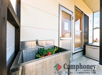 ロッジ付きオートサイト、定員4名(一般15000円、会員12000円）（5人目から追加1名3000円）