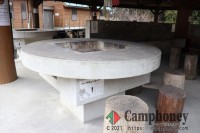 雨天でも安心のBBQコーナー