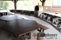 雨天でも安心のBBQコーナー