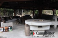 雨天でも安心のBBQコーナー